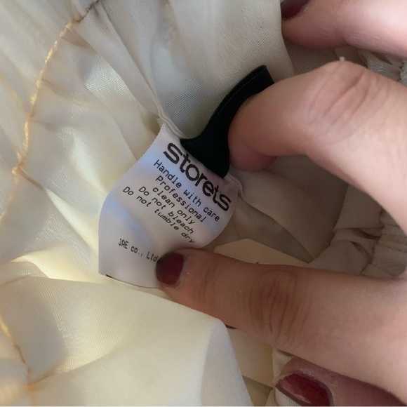 Women’s Cream Tulle Sequinned Skirt - Picture 3 of 3